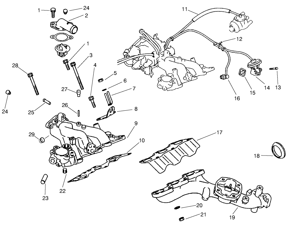 Exhaust & Intake Manifold Assembly