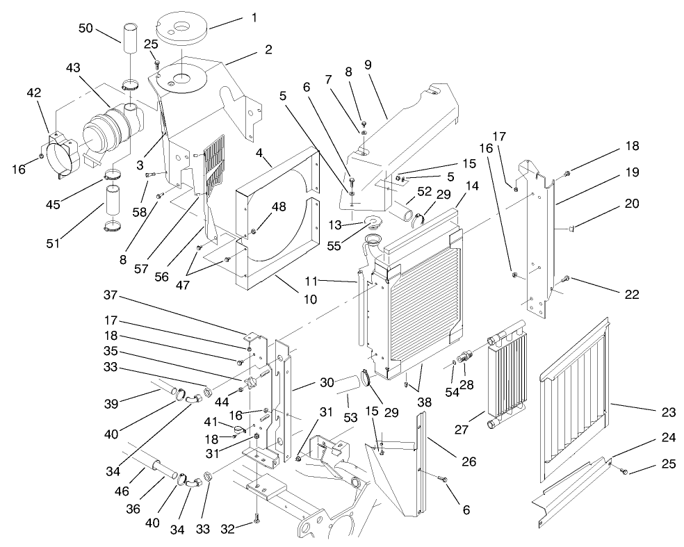 Radiator & Air Cleaner Assembly
