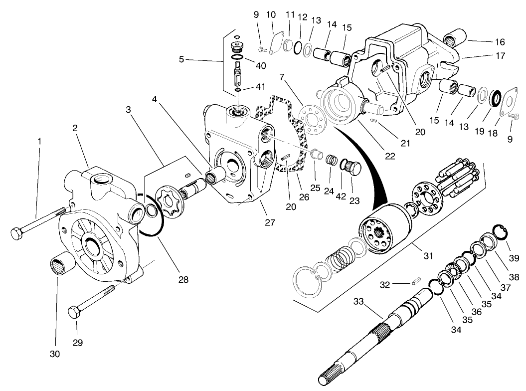 Hydraulic Pump Assembly No. 93-6751