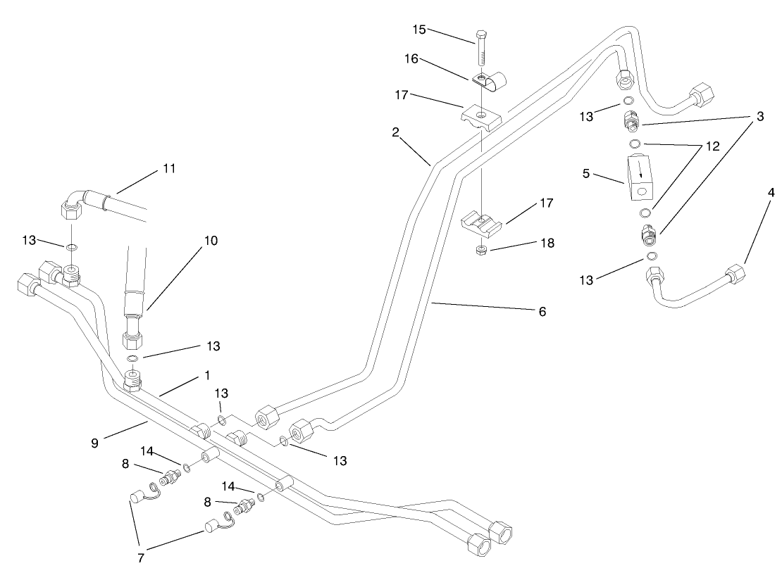 Drive Motor Plumbing Assembly (3wd-Model No. 03427)