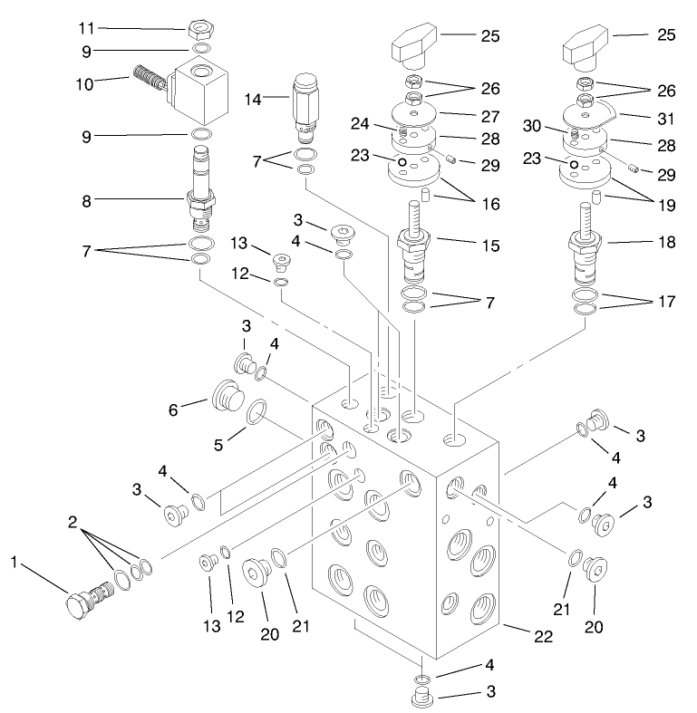 Hydraulic Manifold Assembly No. 93-6718