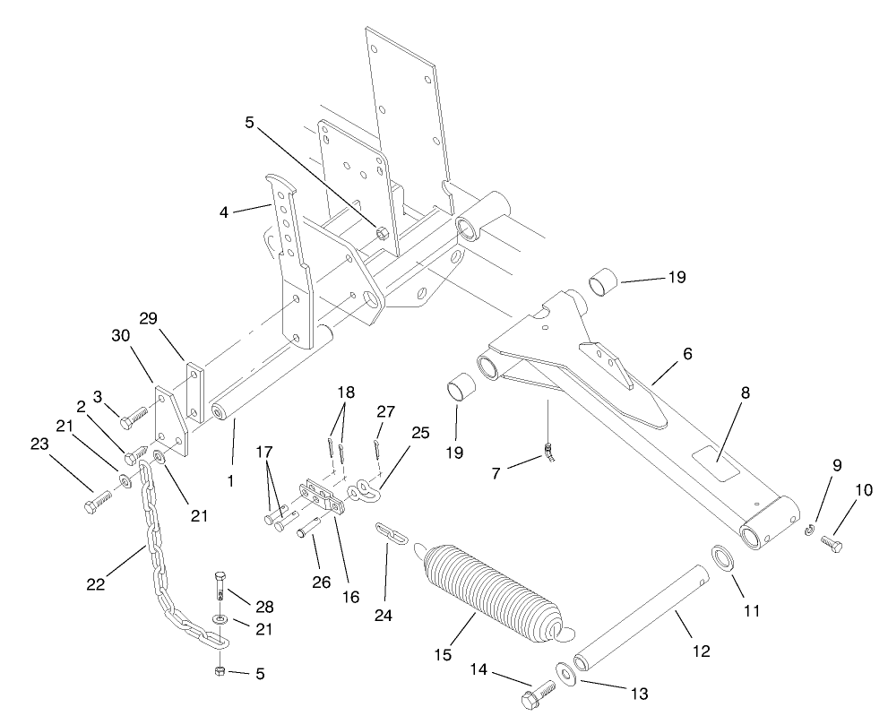 Front Cutting Unit Lift Arm Assembly