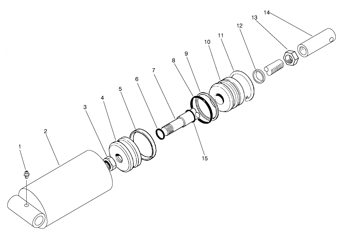 Rear Hydraulic Cylinder Assembly No. 93-6869