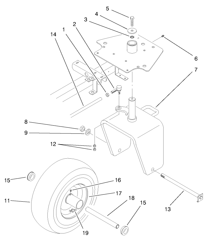 Rear Wheel Assembly (2wd-Model No. 03422)