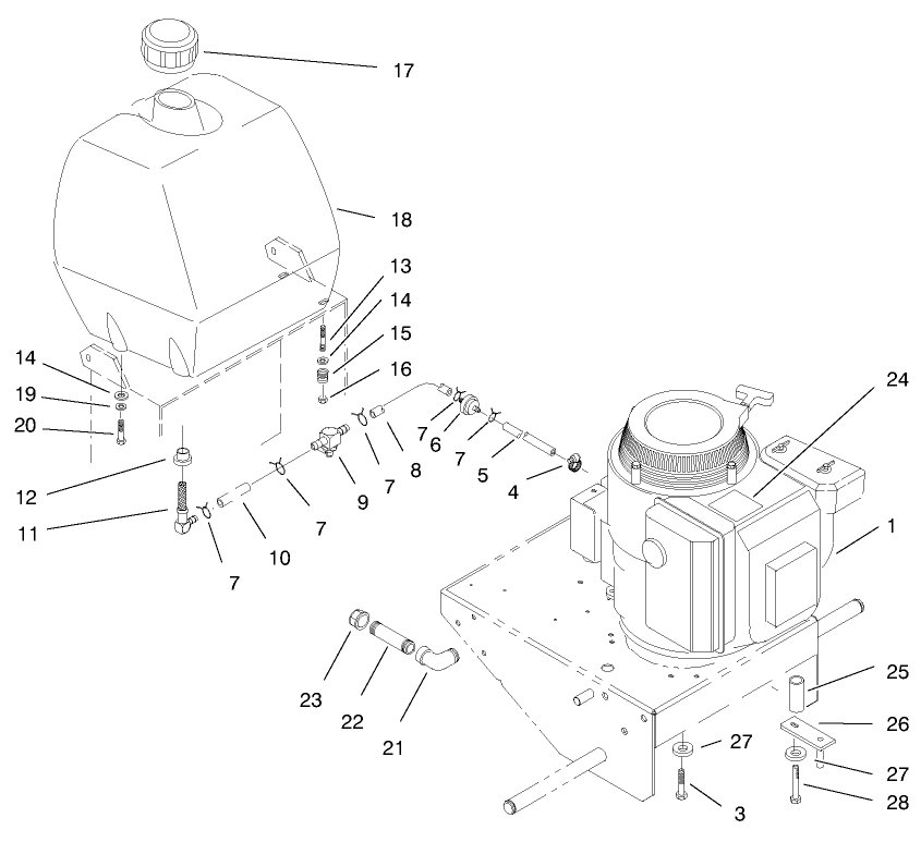 Engine & Fuel Tank