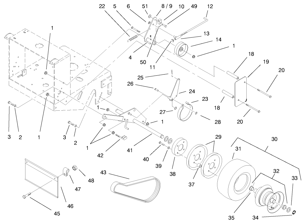 Wheel, Brakes And Traction Belts