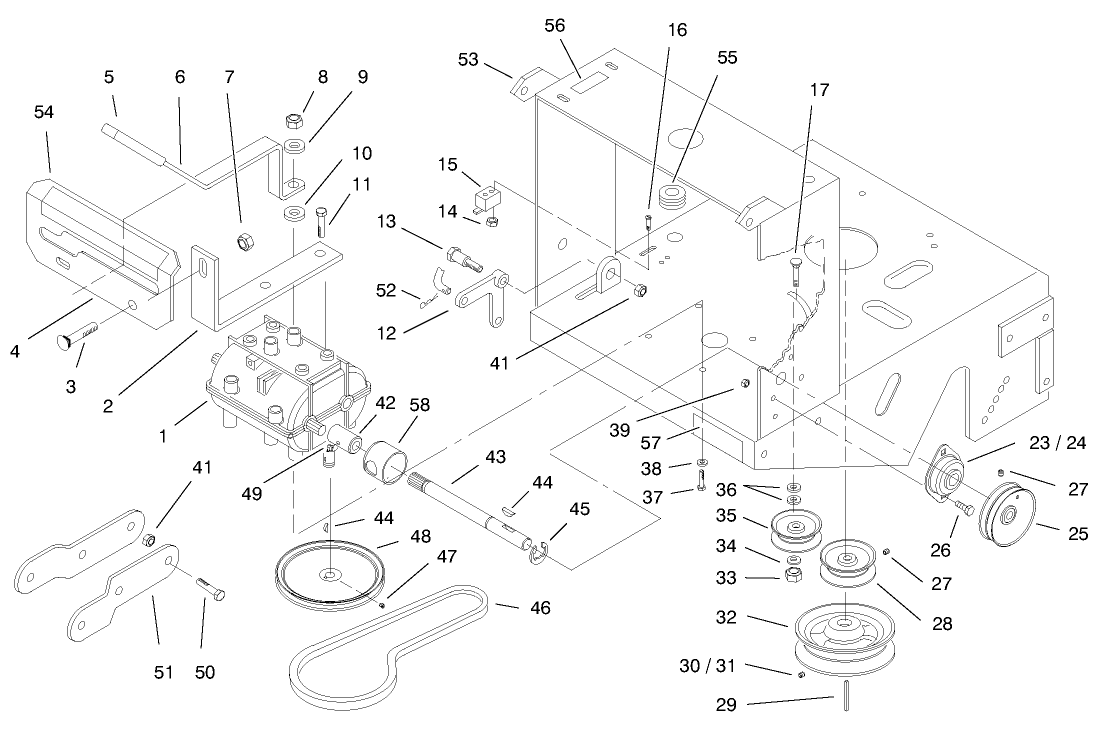 Transmission, Pulleys And Drive Belt