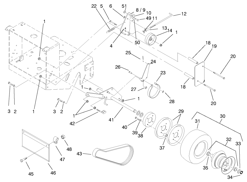 Wheel, Brakes And Traction Belts