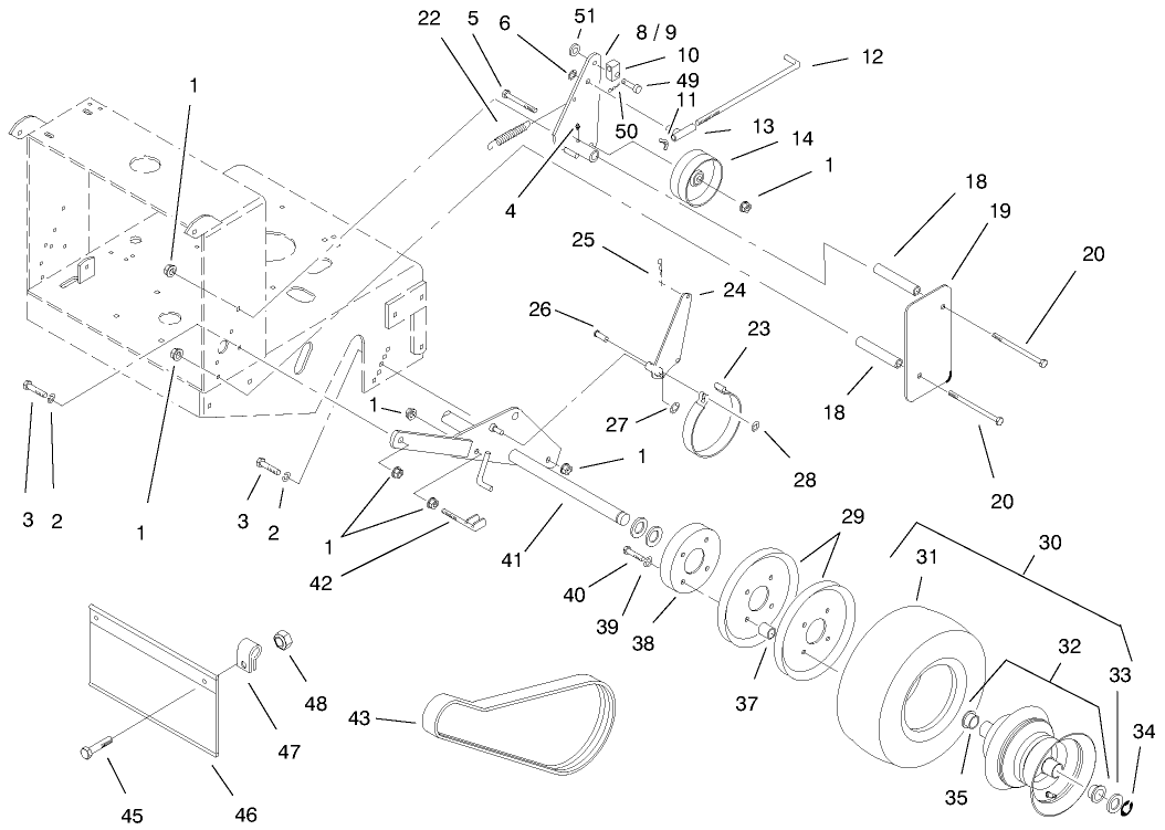 Wheel, Brakes And Traction Belts