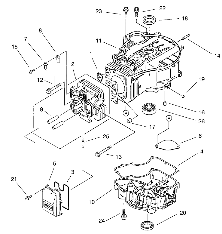 Cylinder/crankcase