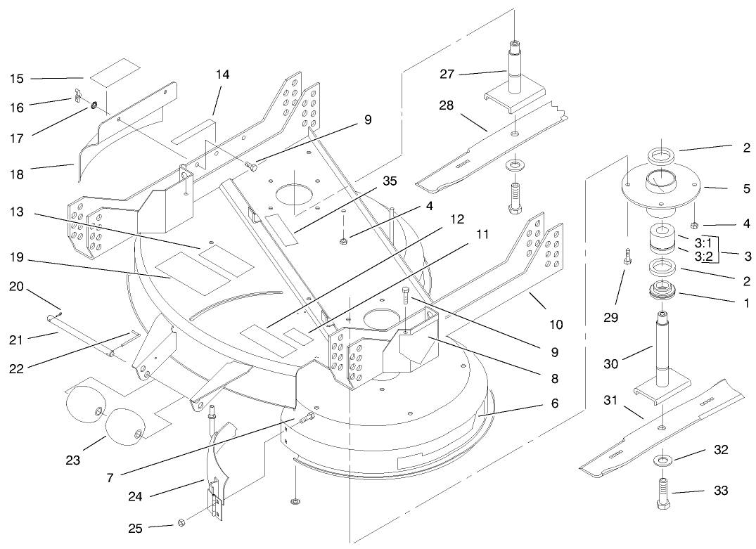 Spindle And Blade Assembly