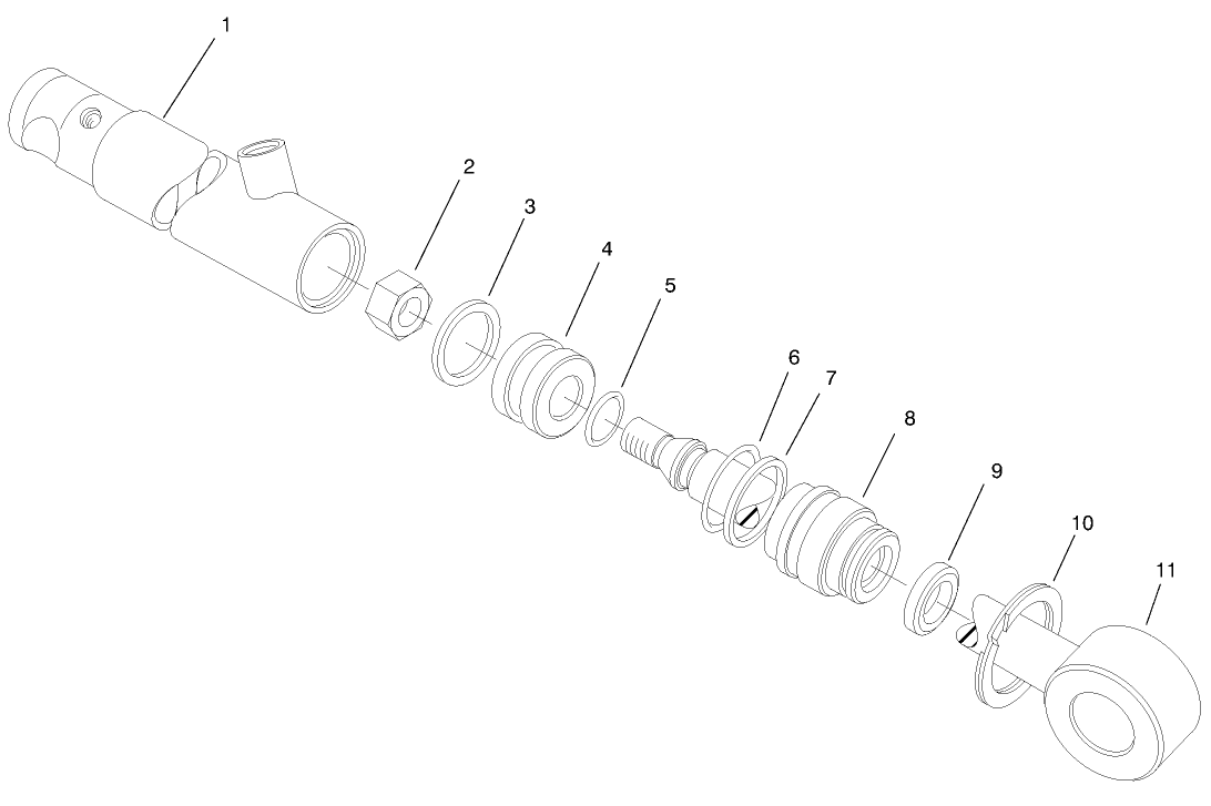 Hydraulic Cylinder No. 83-7230 (serial No. 90001 Thru 90128)