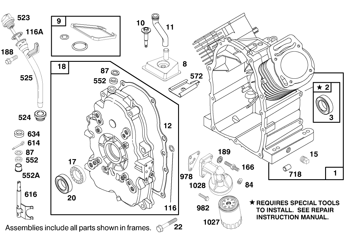 Engine Briggs & Stratton Model 303447-1179-E1