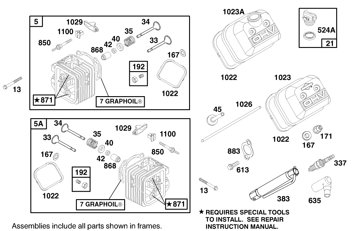 Engine Briggs & Stratton Model 303447-1179-E1