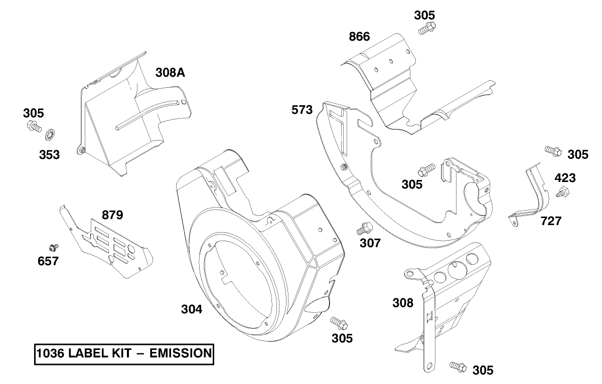 Engine Briggs & Stratton Model 303447-1179-E1