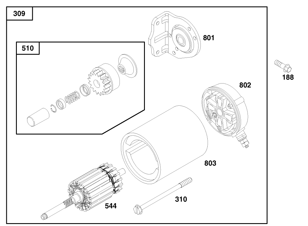 Engine Briggs & Stratton Model 303447-1179-E1