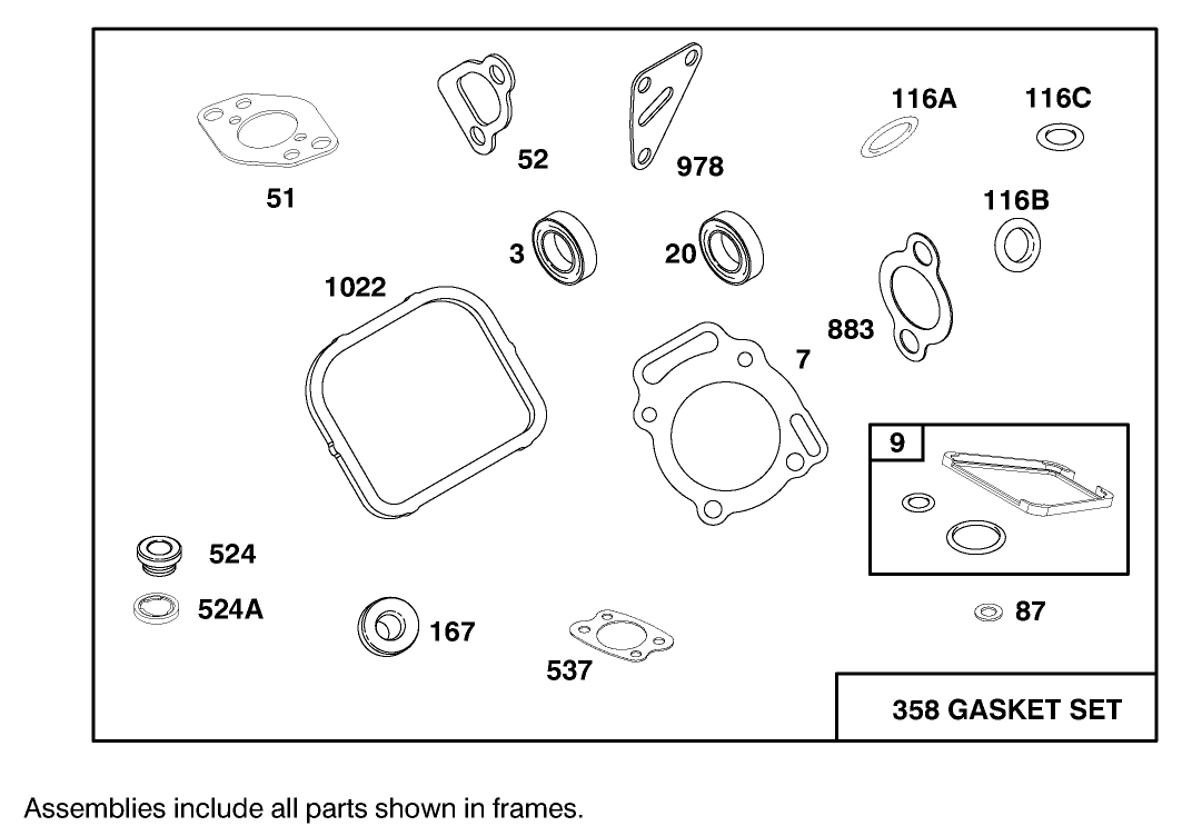 Engine Briggs & Stratton Model 303447-1179-E1