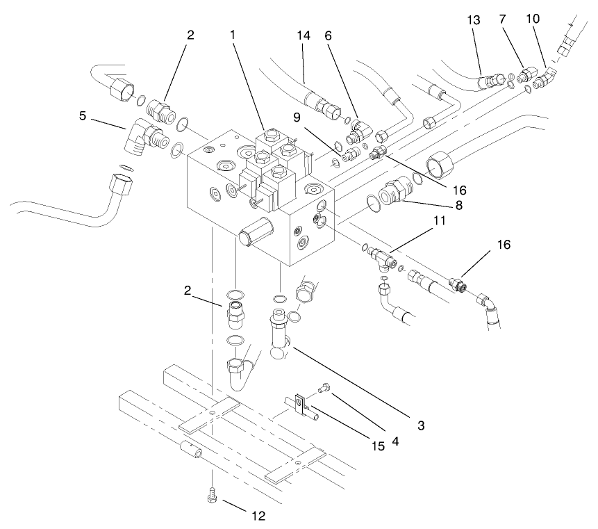 Manifold Block Installation Assembly