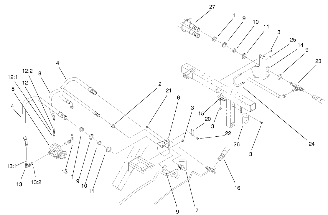 Rear Bulkhead & Reel Motor Assembly