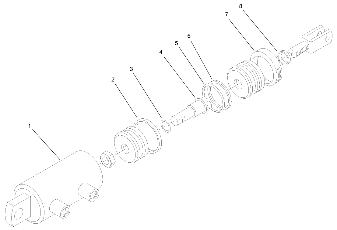 Hydraulic Cylinder Assembly No. 99-8158