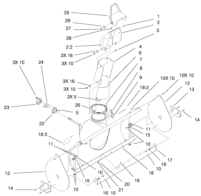 Discharge Chute Assembly