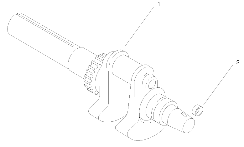 Group 1-Crankshaft (ch25s 68606 Kohler)