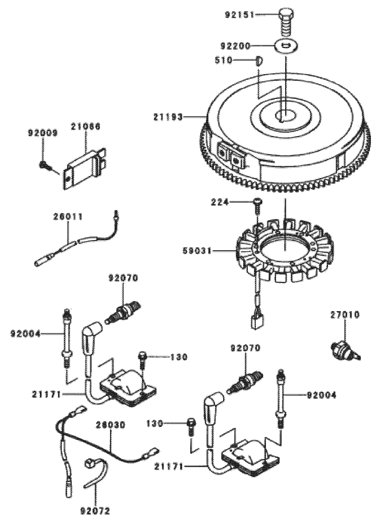 Electric-Equipment Assembly Kawasaki Fh601v-S07
