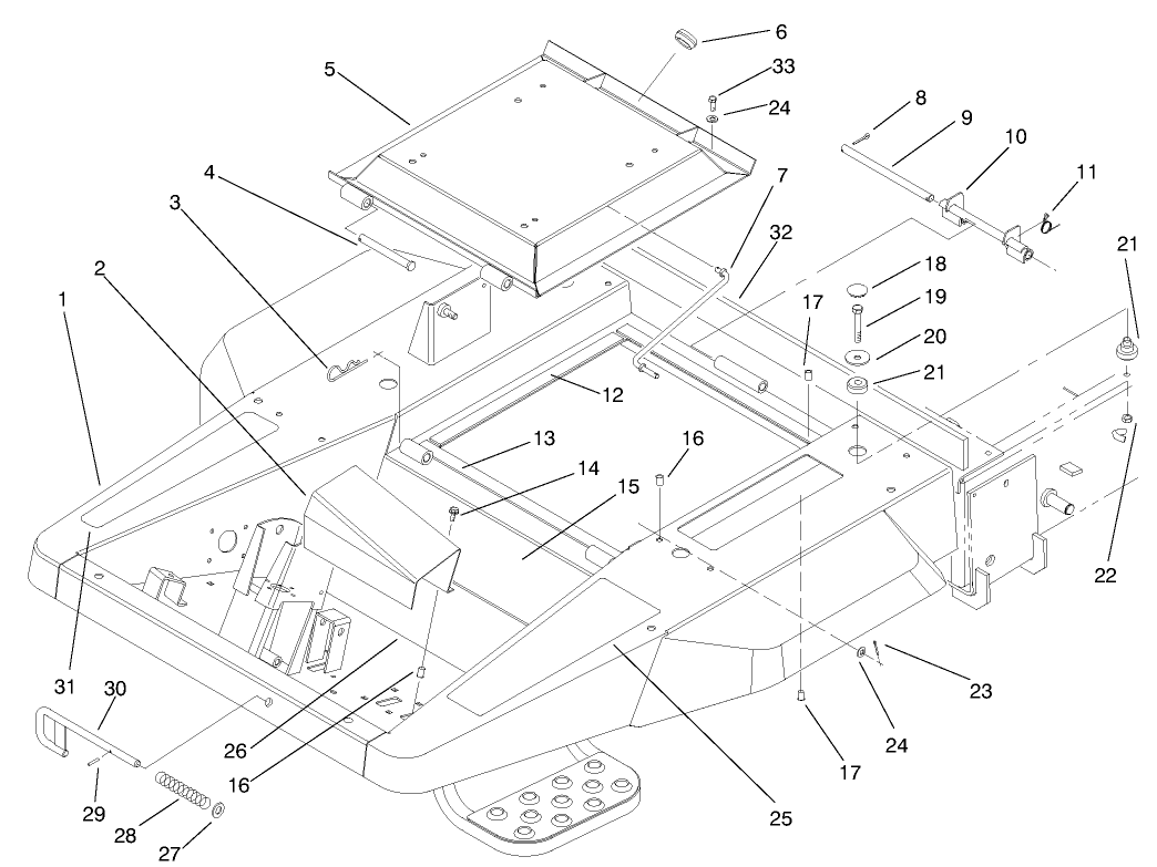 Front Frame and Seat Base Assembly