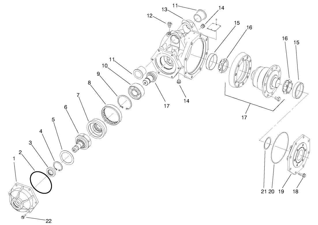 4wd Axle-Housing Assembly