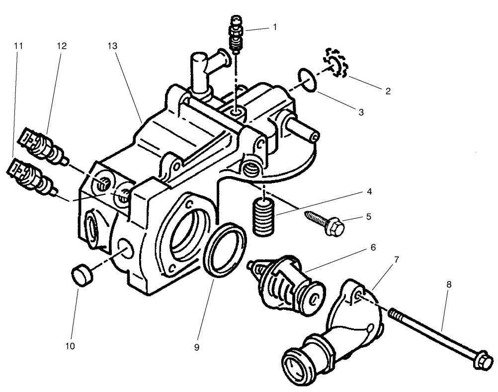 Coolant Outlet Box Assembly