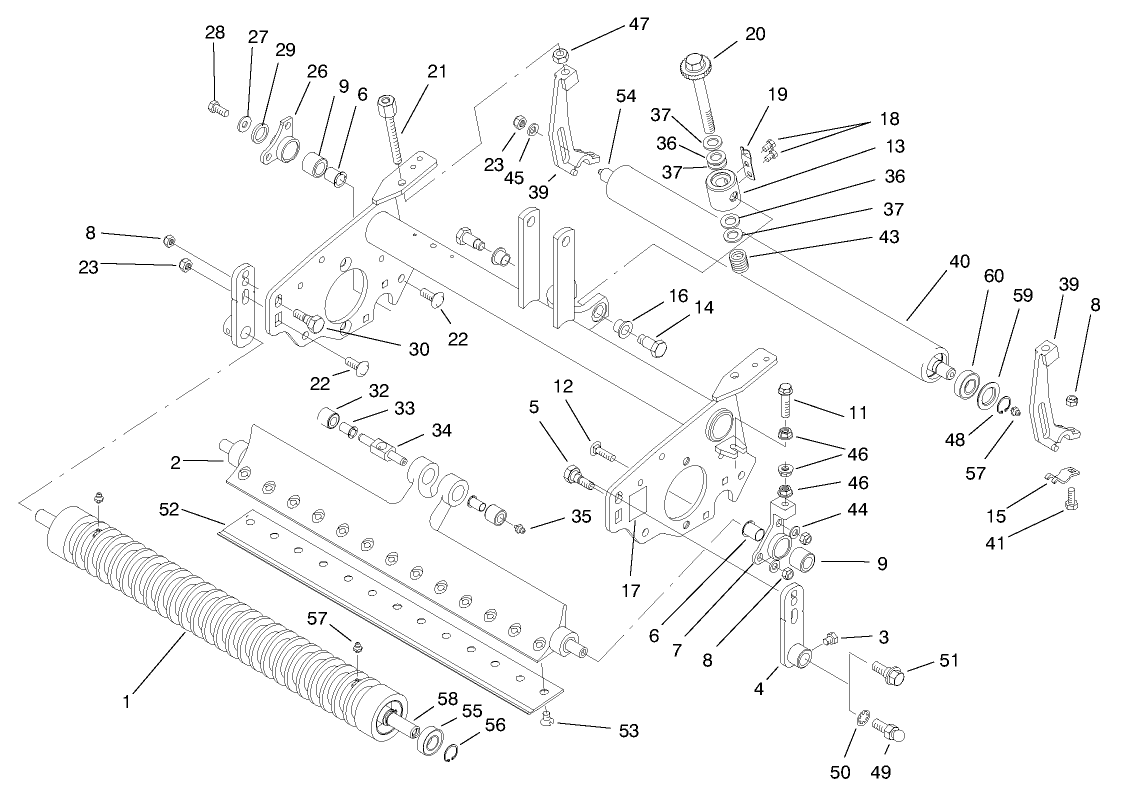 Rollers & Bedbar Assembly (continued)