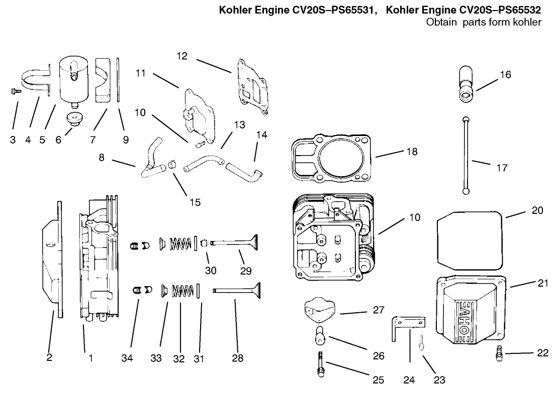 Head / Valve / Breather