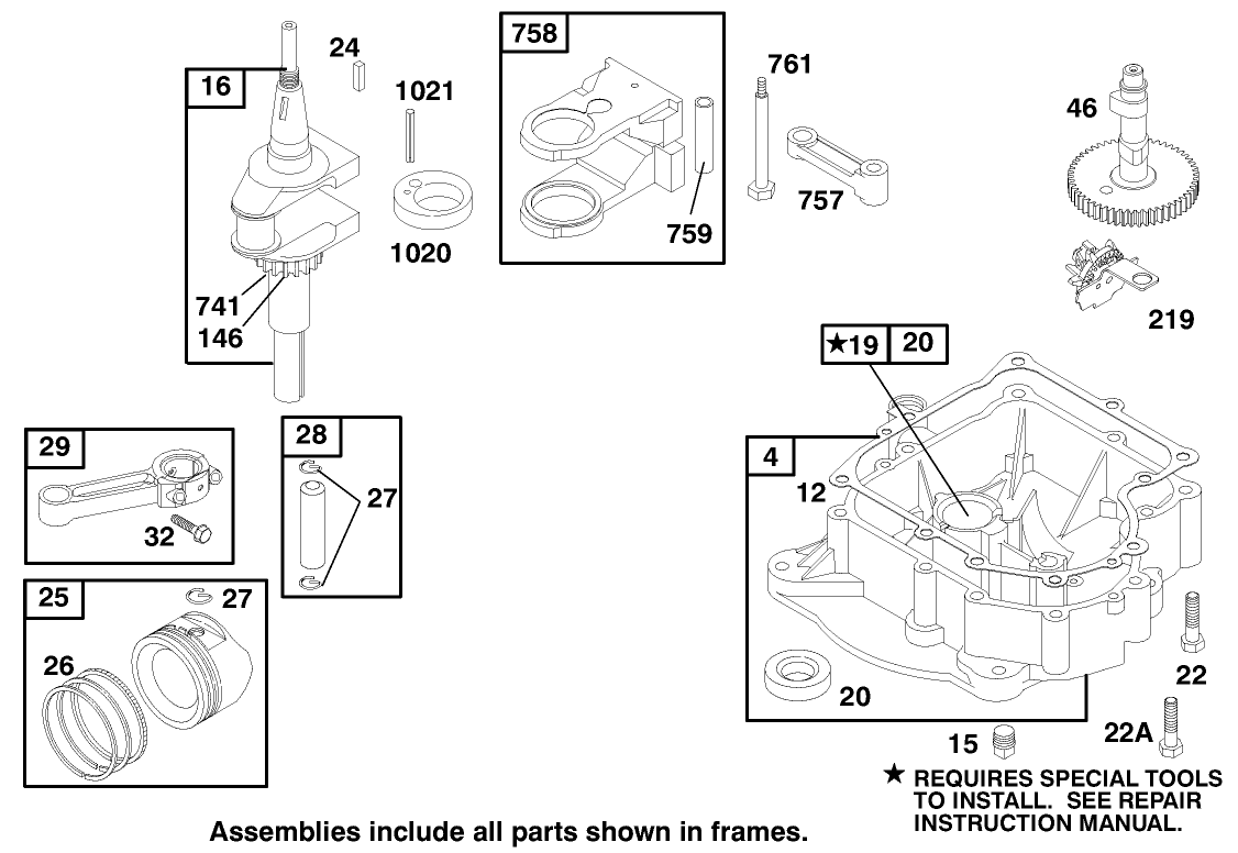 Engine Briggs & Stratton Model 195707-0421-E1