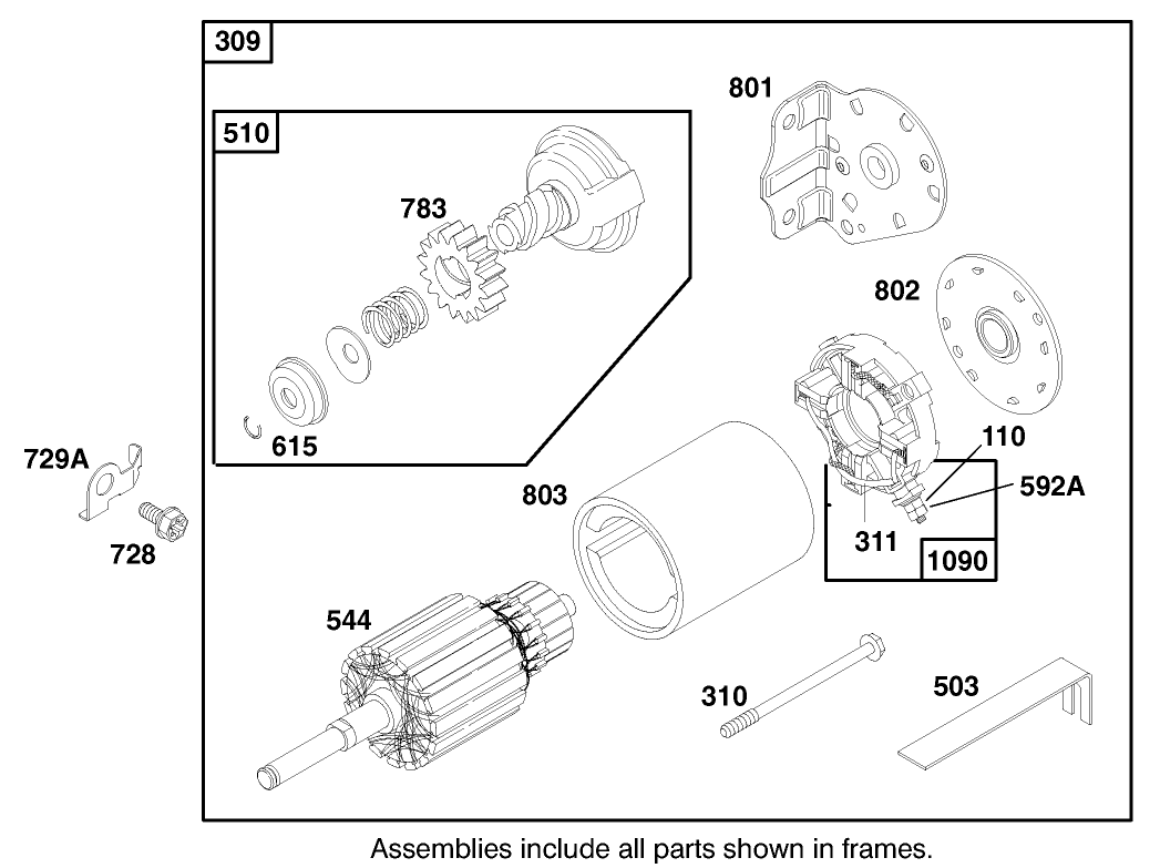 Engine Briggs & Stratton Model 195707-0421-E1