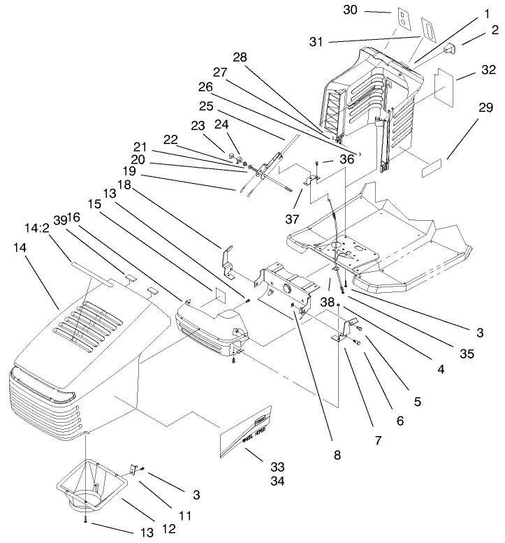 Hood & Tower Assembly