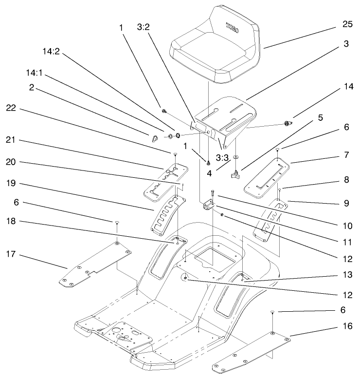 Rear Body & Seat Assembly