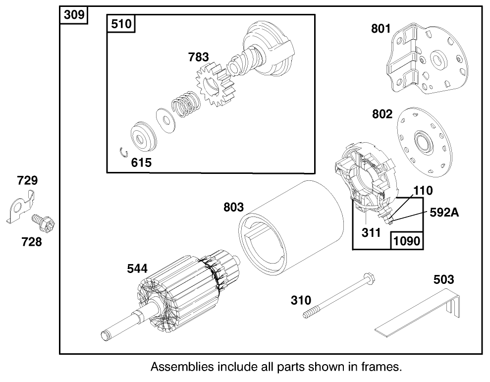 Engine Briggs & Stratton Model 28n777-1174-E1