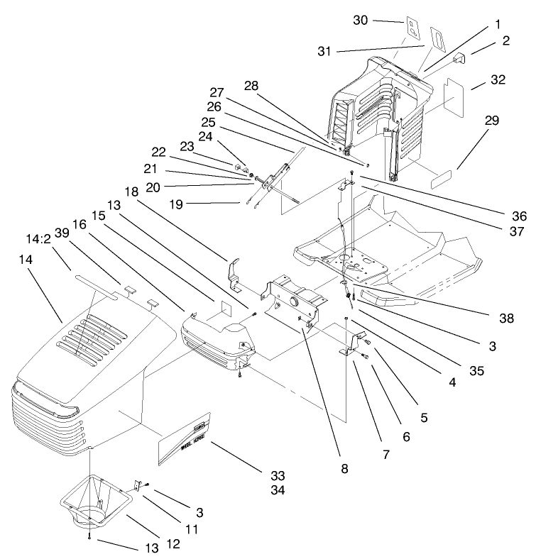 Hood & Tower Assembly