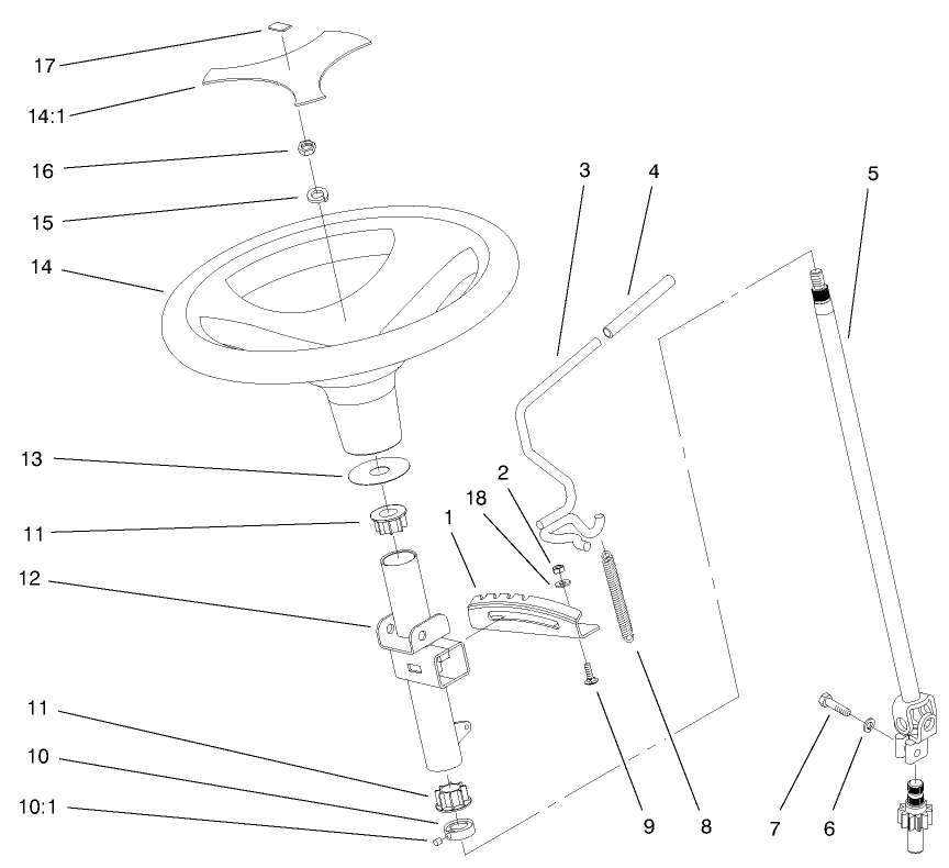 Manual Steering & Tilt Assembly