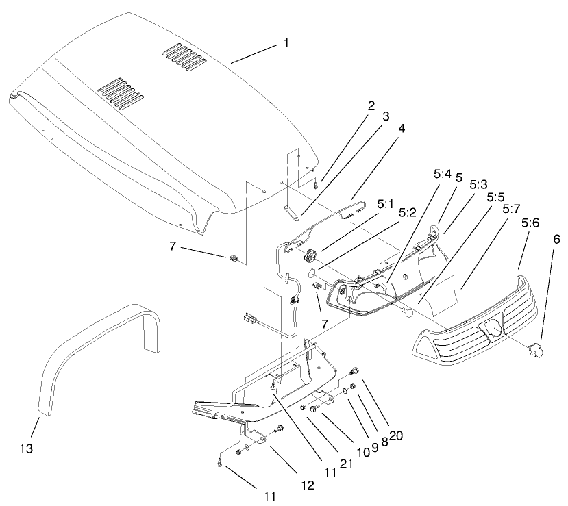 Hood & Headlight Assembly