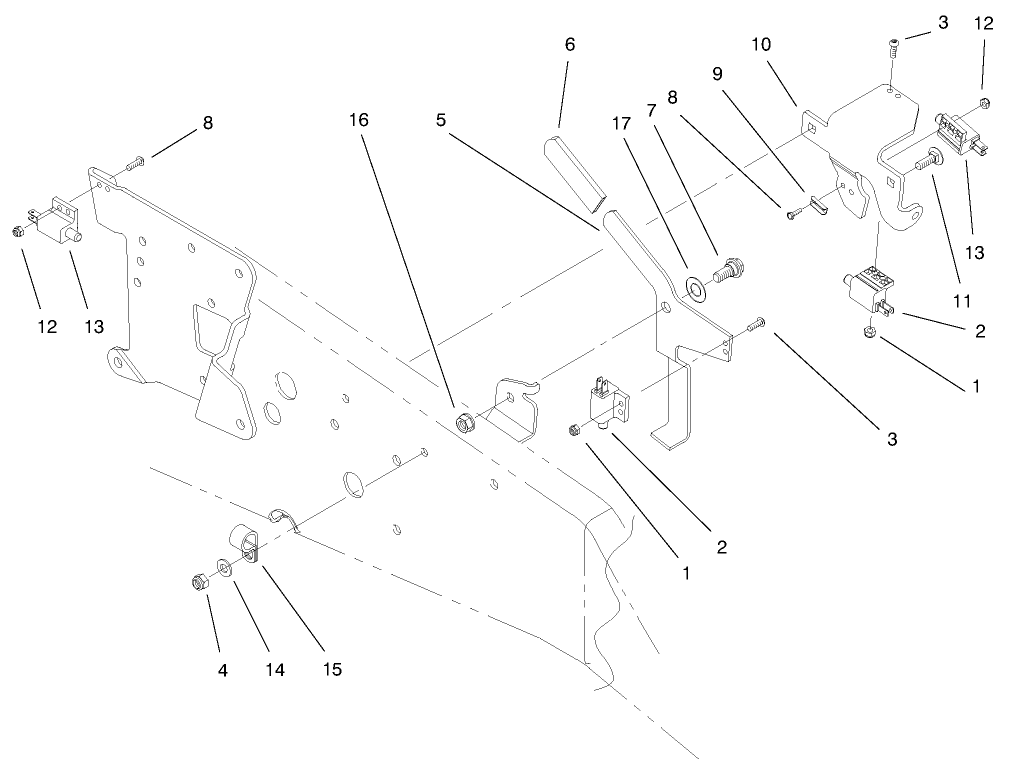 Upper Parking Brake Assembly