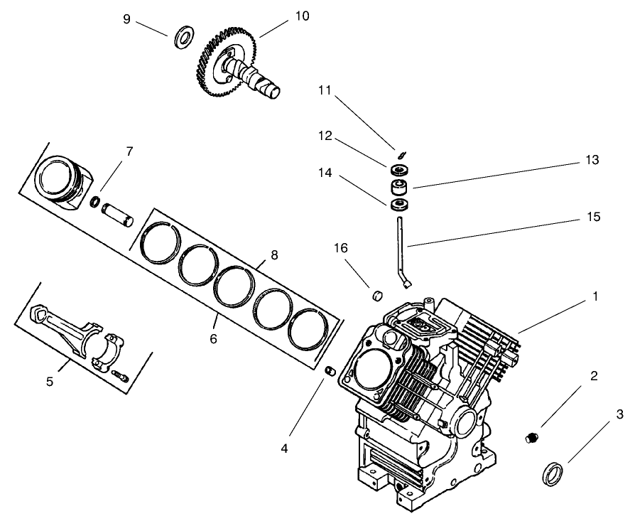 Group 2-Crankcase (model 73471 Only)