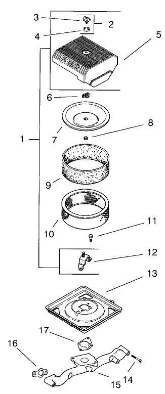 Group 10-Air Filter (model 73471 Only)