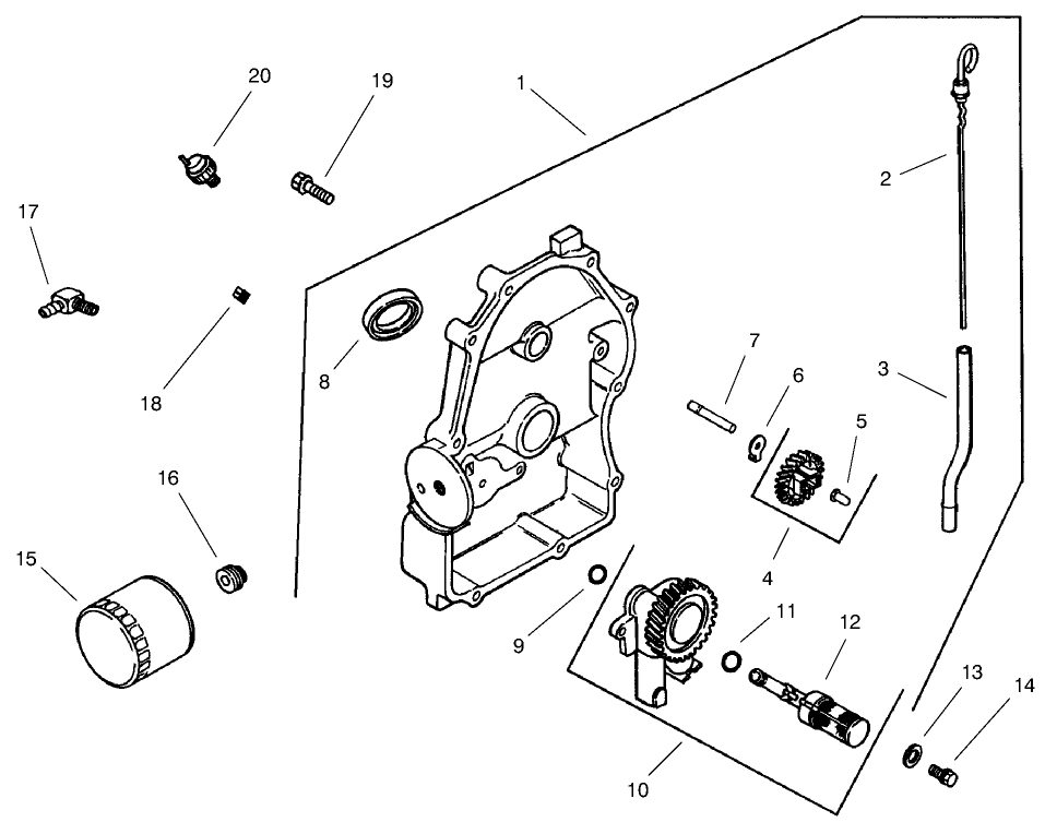 Group 3-Oil Pan/lubrication (model 73542 & 73570)