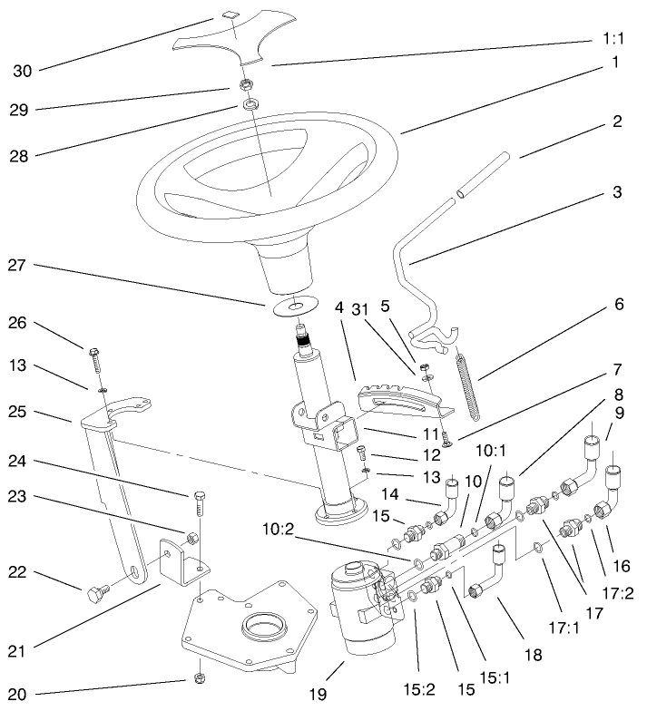 Power Steering & Tilt Assembly