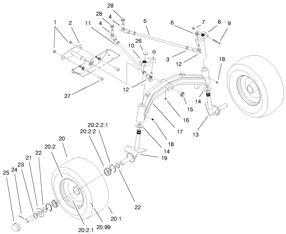 Tie Rods, Spindle, & Front Axle Assembly