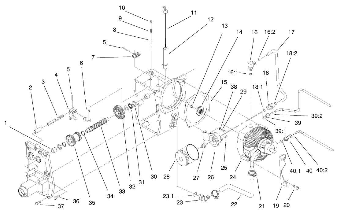 Hydro Trans Axle Assembly (cont.)