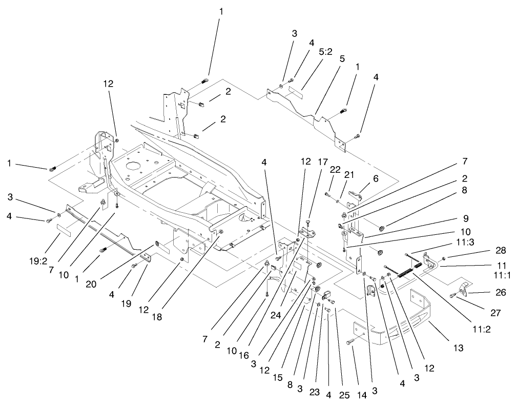 Bumper & Hood Support Assembly