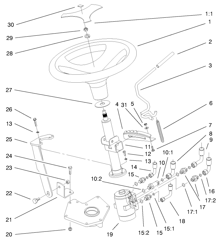 Power Steering & Tilt Assembly