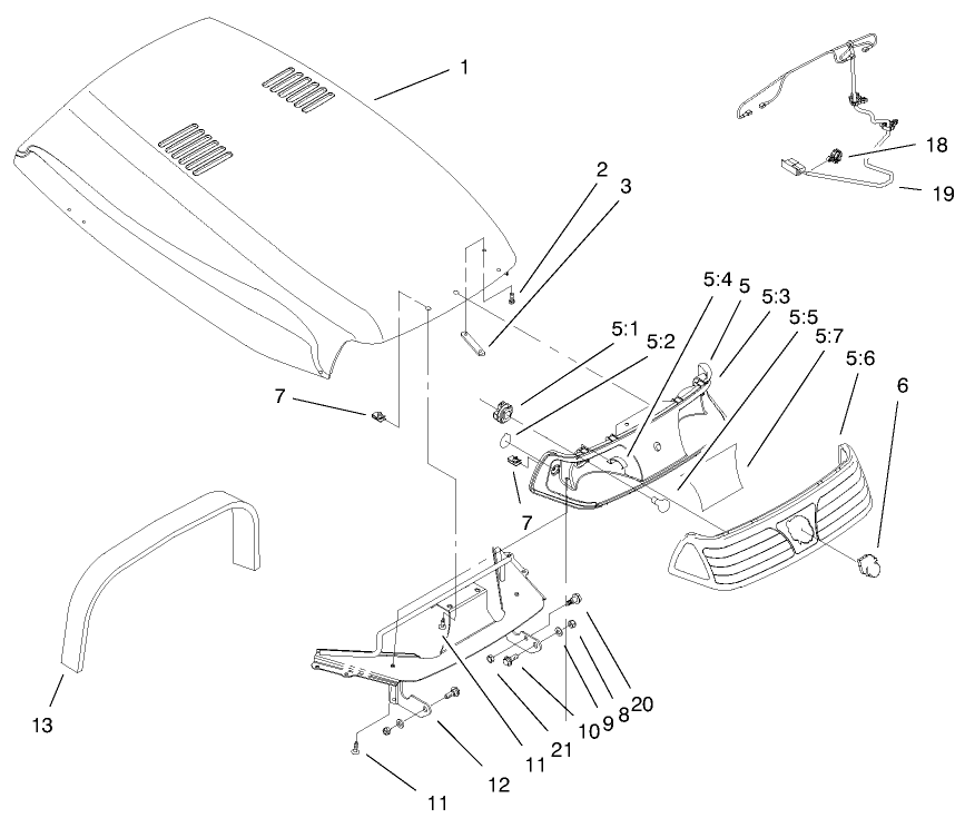 Hood & Headlight Assembly